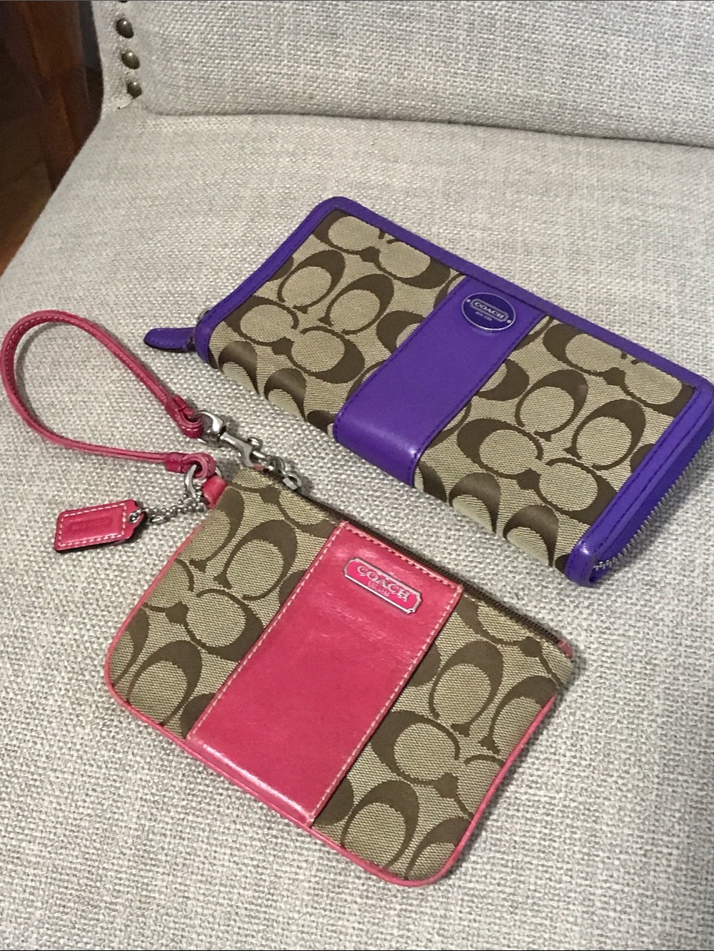 2pc Coach Rehab Wallet/Wristlet Bundle - Picture 3 of 7